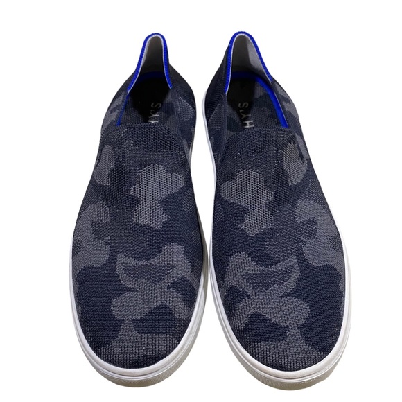 Rothy’s The Slip On Sneaker Grey Camo Print Comfort Casual Size 8.5 - Picture 3 of 10